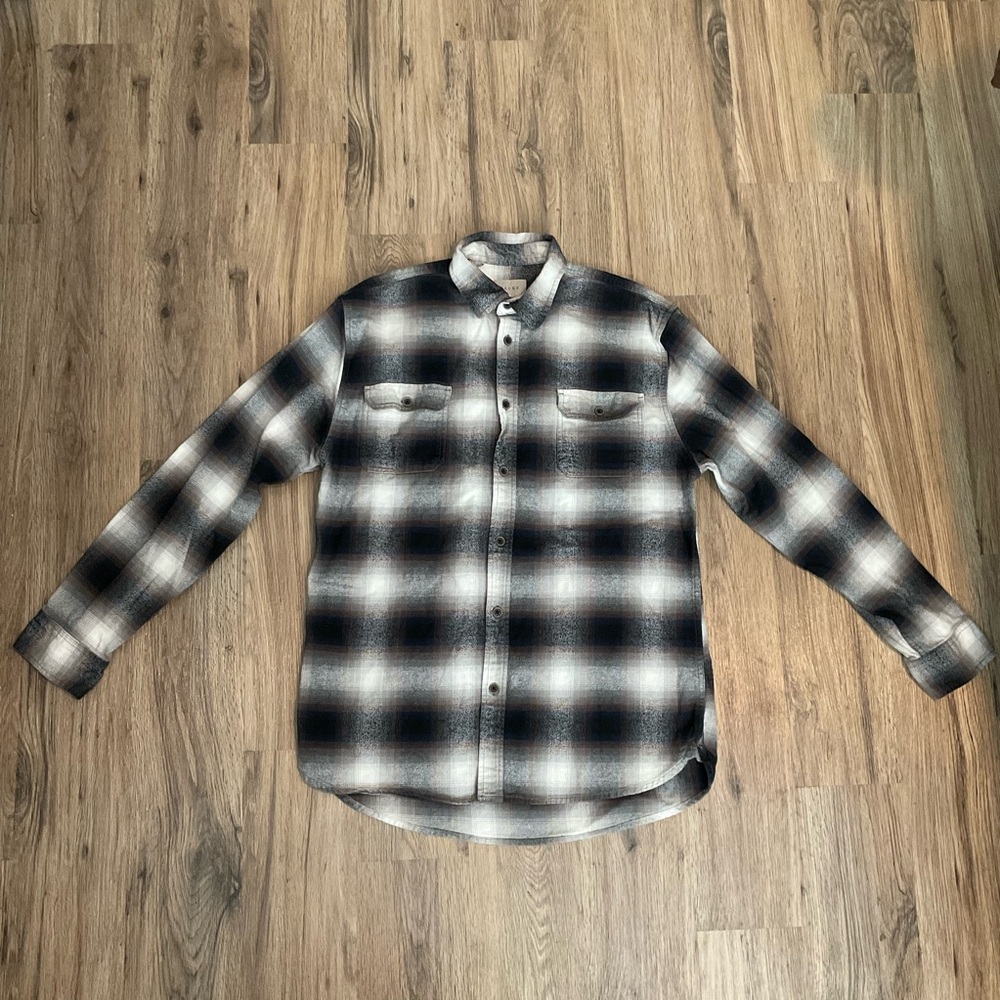 Jachs Men's Brawny Heavy Flannel Shirt Jacket Plaid Size XLT